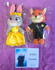 ズートピア2 ドレス タック キーホルダー ぬいぐるみ キーホルダー