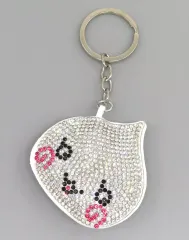 【中古】キーホルダー みるみるちゃん ラインストーンキーホルダー 「しずくちゃん×サンキューマート」