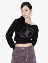 新品) MUSINSA アズオン ボートネット ニット 片方オフショルダー 服 長袖服