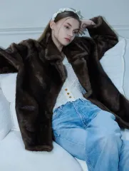 EYEYE ファージャケット EYEYE ブラウン