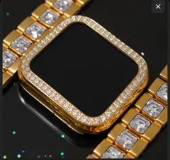 ゴールド　アップルウォッチケース　互換性対応 カスタム　カバー　サイド保護　ギフト　　38 40 41 42 44 45 　キラキラ　　　se1/2/3    TYH