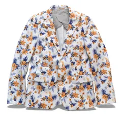 LOVELESS ラブレス ボタニカル ストレッチ 2B テーラード ジャケット 総柄 ブレザー サイズM 61D29-365-02 メンズ