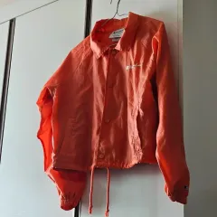 チャンピオン オレンジ色 ウィンドブレーカー