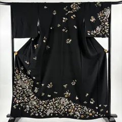 総刺繍 宝尽くし 訪問着 黒地 総刺繍 宝尽くし 訪問着 黒地