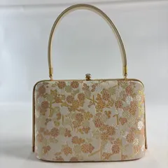 和装バッグ 優品 フォーマル 菊 金糸 ベージュ 和装小物  【中古】