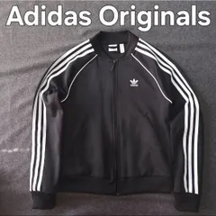 【adidas originals】秋冬 復刻版 アディダス W SST TRACKTOP トラックトップ ジャケット CE2392  M トレフォイル 刺繍 スリーストライプ レディース 黒
