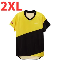 【新品・半額】卓球 ゲームシャツ ユニフォーム V-GS040 2XL XO 3L ヴィクタス VICTAS イエロー 黄色 31463 ユニホーム 284