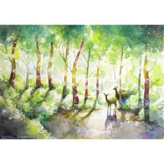 原画）陽の光の言葉【SMサイズ／水彩画／#2837】 - メルカリ