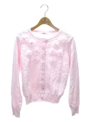 ギャラリービスコンティ 1472395-16 カーディガン 2 ピンク カットワーク フラワー ビーズ IT031Y296LP6