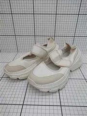 ◇ Θ 【ザラ ZARA】厚底 ベルクロ スニーカーサンダル ベージュ系 36 レディース E  【1509190015331】