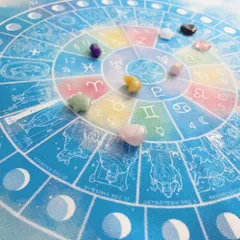 【ストーン】ふしぎでかわいい石占い　ファンシーリソマンシー 3点セット(シート、石、解説書）　占い　タロット　オラクル　C12