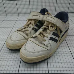 ◇ Θ アディダス adidas フォーラム ロー ホワイト系 ネイビー系 スニーカー メンズ 28.0cm E  【1511100014631】