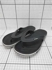 ◇ ⊂ クロックス crocs クロックバンド フリップ ブラック系 メンズサンダル E  【1511100015676】