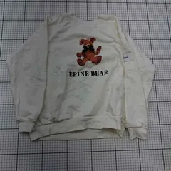 ◇ ⊇ エピヌ épine BEAR ベアプリントスウェット アイボリー系 レディース E  【1511110030935】