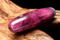 【１点物】高発色◇勝利の石 ルビー　37x11mm　天珠 ビーズ パワーストーン 天然石 _PC7660