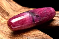 【１点物】高発色◇勝利の石 ルビー　35x11mm　天珠 ビーズ パワーストーン 天然石 _PC7658