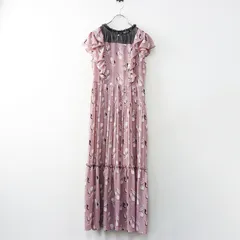 美品 定価31900円 トッカ ラベンダー TOCCA LAVENDER Tulips Print シフォンプリーツティアードドレス 0 ラベンダー┃【2400014714616】のサムネイル