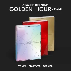 ATEEZ 11TH MINI [GOLDEN HOUR : Part.2]（韓国盤）(中古品)