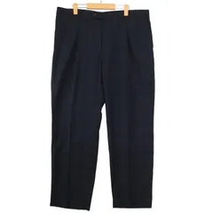 大きいサイズ メンズW38 HART SCHAFFNER MARX 1タック ウールスラックスパンツ チェック柄 ネイビー ビンテージ アメリカ古着 hpc-0134