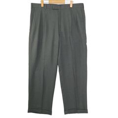 古着 90s〜 ペリーエリス 極太 ワイド スラックス 2タック パンツ w34