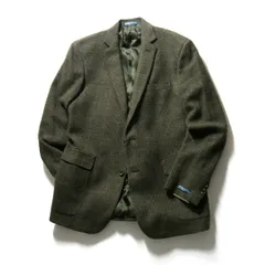 【新品】 Ralph Lauren ／ ラルフローレン　軽量 起毛 ウール ジャケット イタリア製 グリーンカーキ ｜ 秋冬