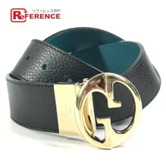 GUCCI グッチ ベルト ダブルG GG ロゴ 450000 レザー ブラック