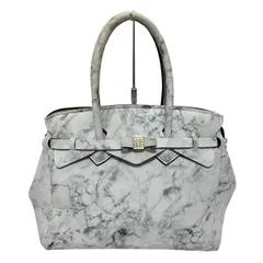 SAVE MY BAG(セーブマイバッグ) トートバッグ - ライトブルー×ダークグレー×黒