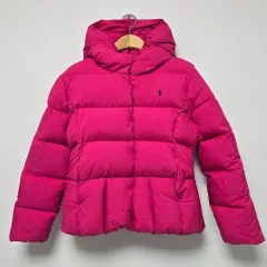 16T ポロラルフローレン キッズ 女の子 ダウン ダウンジャケット ピンク