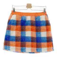 サイズ：L、42 ROSASEN ロサーセン ; ボア中綿スカート チェック柄 オレンジ系 [240101404707] ゴルフウェア レディース ストスト