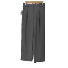 ユニクロ UNIQLO タックワイドパンツ 丈長め レディース JPN：M 