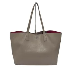 TORY BURCH(トリーバーチ) トートバッグ - グレーベージュ 型押し加工 レザー
