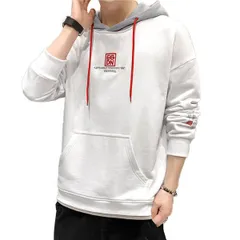 メンズパーカー スウェット パーカー プルオーバー 重ね着 長袖 アメカジ ストリート 秋冬　XL