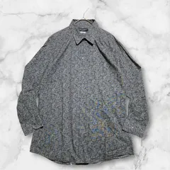 DOLCE & GABBANA ドルチェアンドガッパーナ　ドレスシャツ　長袖　ローズプリント　ゴールドフィット　17/43　サイズL　相当