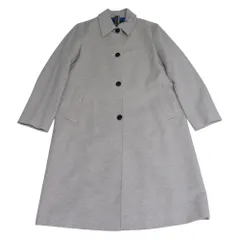 美品 PS Paul Smith ピーエス ポールスミス カシミヤブレンド ウール ステンカラーコート 42 ベージュ レディース 古着 中古 USED