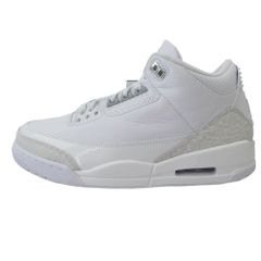 NIKE ナイキ CT8532-111 AIR JORDAN 3 RETRO Pure Money エア ジョーダン 3 レトロ ピュア マネー スニーカー ホワイト系 26.5cm【新古品】【未使用】【中古】