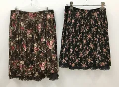 レストローズ LEST ROSE フレアスカート 2 MT 花柄 2点 まとめ売り 2511WS126