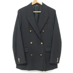 美品 24AW Mila Owen ミラオーウェン 金釦 ダブルブレスト  ロングブレザー テーラードジャケット 09WFJ244125 サイズF ブラック レディース 古着 中古 USED