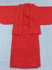 P41006　七五三　正絹　３歳　着物と　被布　セット　ｋ