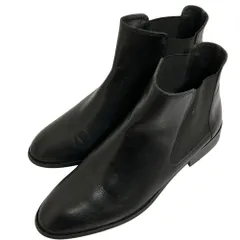 美品 Au BANNISTER オゥバニスター レザー サイドゴアブーツ サイズ38 24cm相当 ブラック レディース 古着 中古 USED