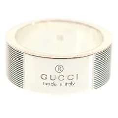 GUCCI (グッチ) ロゴ リング Ag925 シルバー #15 アクセサリー