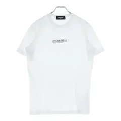 DSQUARED2 (ディースクエアード) 23AW Mini Logo Cool フロントロゴ半袖Tシャツ カットソー ホワイト S74GD0946