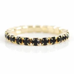 【ブラック×ゴールド】[Cream dot. クリームドット公式] テニスリング ワイヤーゴム フリーサイズ ビジュー パール ー プレゼント ギフト パーティ 結婚式 プレゼント 大人 ジュエリー 