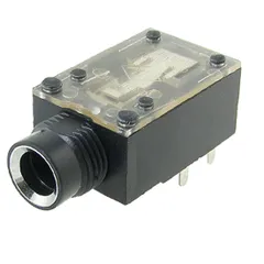 uxcell ステレオジャック基板実装コネクタ メスパネルマウントヘッドホンジャック オーディオステレオ 9ピン 6.5mmソケット