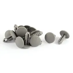 uxcell トリムクリップ　 クリップ リベット ファスナー 自動車リベットドアリテーナクリップ プラスチック グレー 車用 15個入り