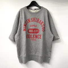【中古】SAPEur × MASATOSHI HAMADA OSAKA MIS S/S SWEAT サイズXL グレー 半袖 スウェット サプール×浜田雅功[17]のサムネイル