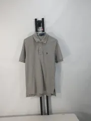 ポロラルフローレン 半袖 カラーTシャツ グレー S