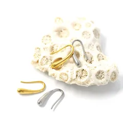 ティアドロップ Small フックピアス｜サージカルステンレス316L ゴールド／シルバー【ste34-2】