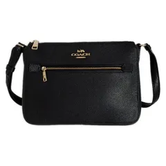 COACH(コーチ) ショルダーバッグ ラグジュアリー クロスグレーン レザー EW クロスボディー 91148 黒 レザー