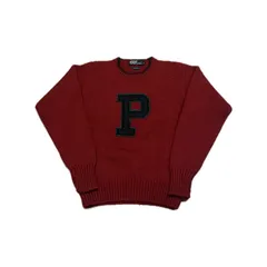 古着　90年代　polo by Ralph Lauren “P”ロゴ　ウールニット