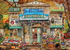 Aimee Stewart クロスステッチ 図案 刺しゅう チャート 【 The General Store 】 Heaven And Earth Designs 輸入 上級者 全面刺し HAED スーパー スーパーマーケット